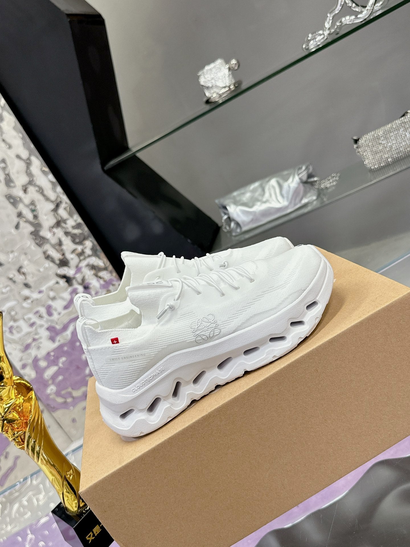 Loewe x On Cloudtilt Sneaker White Calfskin