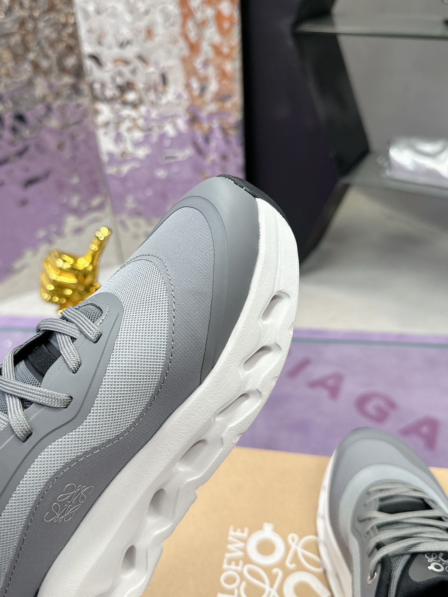 Loewe x Running Cloudtilt2.0 Sneaker Grey Calfskin