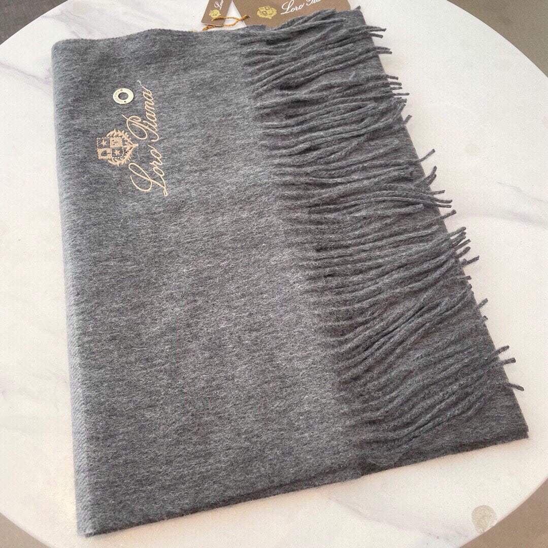 LP Twelve Scarf 180 CM In Grey Cashmere 180945