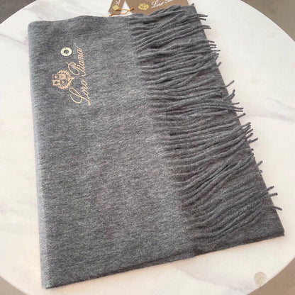 LP Twelve Scarf 180 CM In Grey Cashmere 180945
