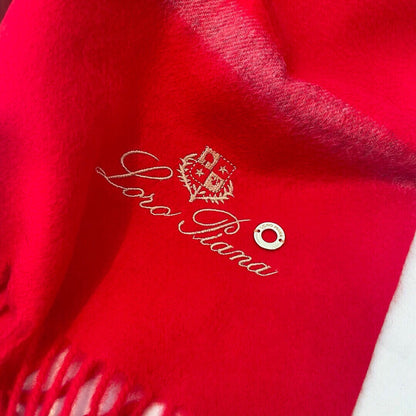 LP Twelve Scarf 180 CM In Bright Red Cashmere  211829