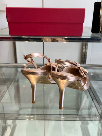 VT 25 High Heels Slingbacks Metallic Cowhide 292341
