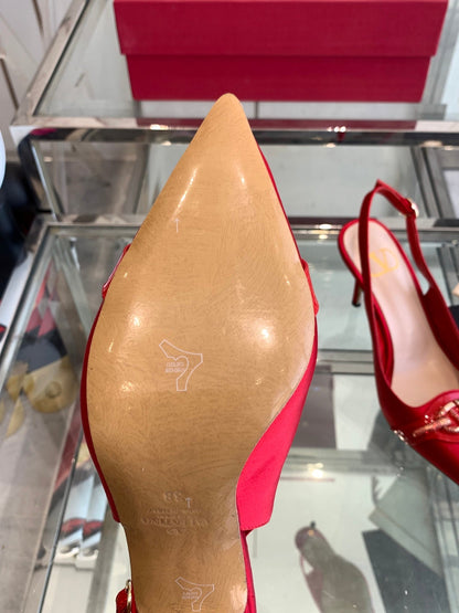 VT 25 High Heels Slingbacks Red Cowhide 292354