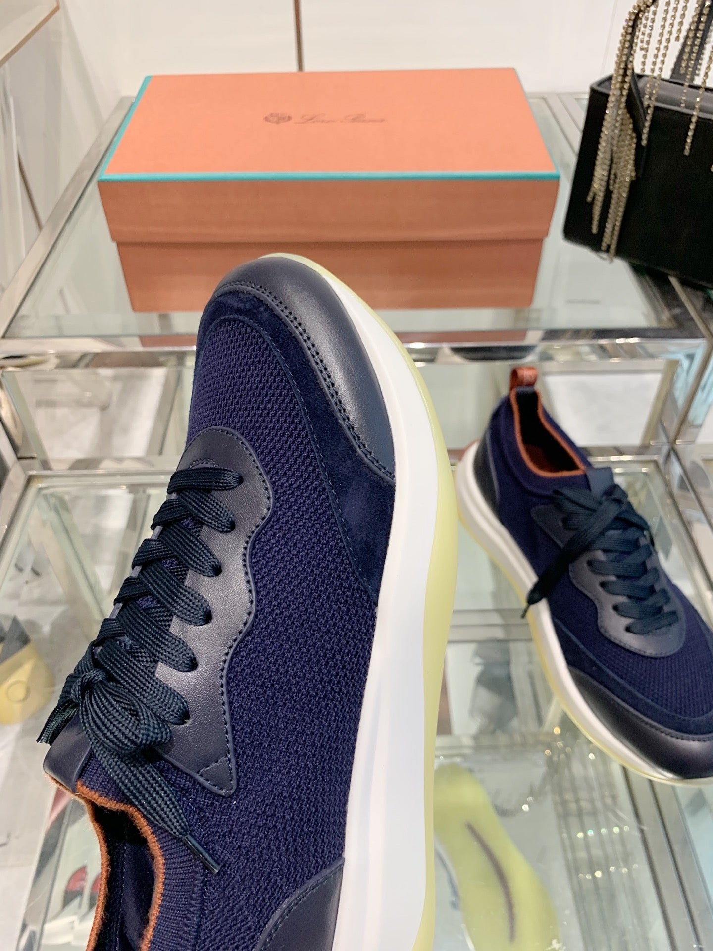 LP Flexy Walk Men's Sneaker Navy Blue Wool 307257