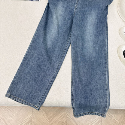 Loewe 25 Straight Jeans Blue Denim Cotton