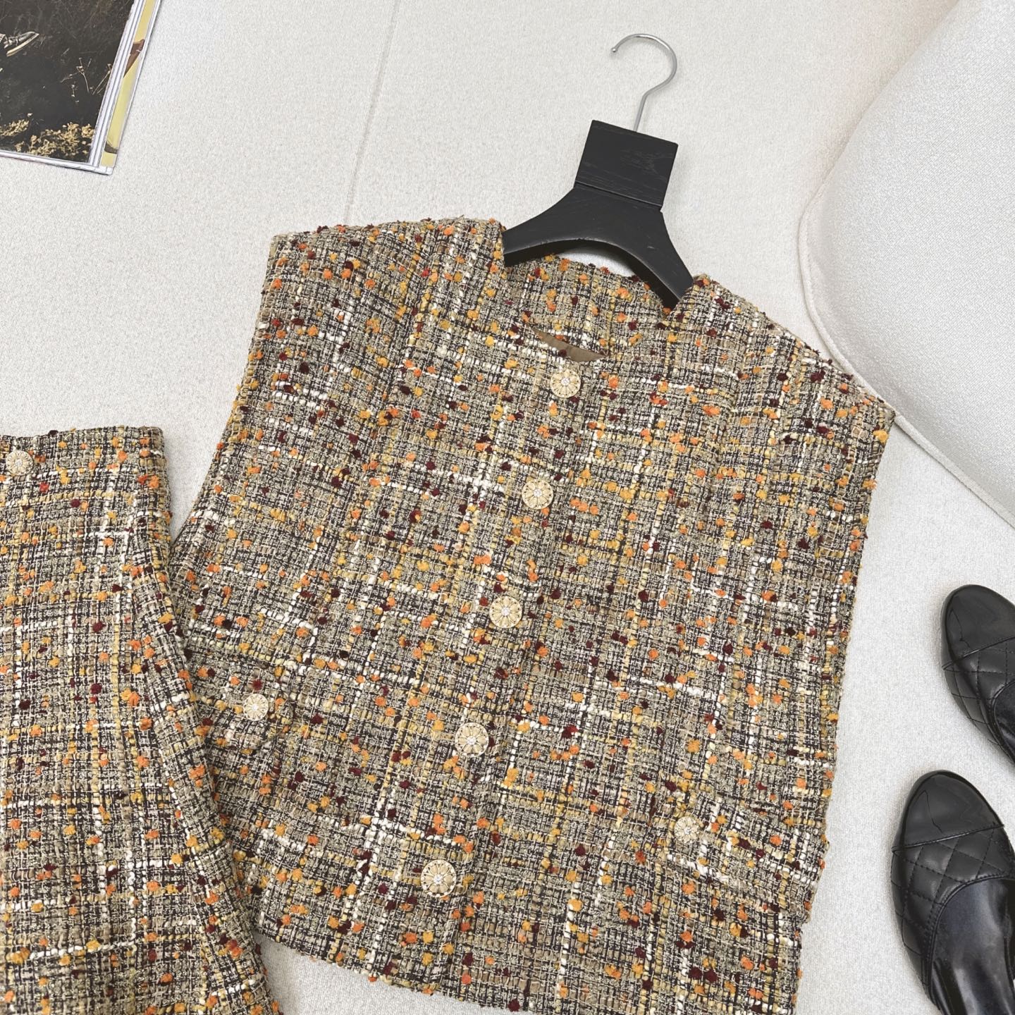 CC 25 Tweed Suit Multicolor Cotton 599961
