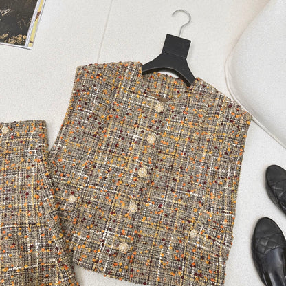 CC 25 Tweed Suit Multicolor Cotton 599961