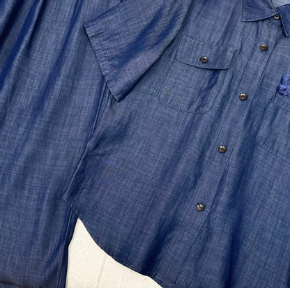 Loewe 25 Denim Set Blue Cotton 630880