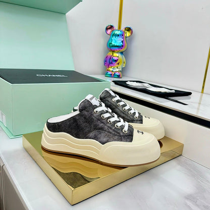 CC 25 Mules Sneaker Black Streak Calfskin 331182