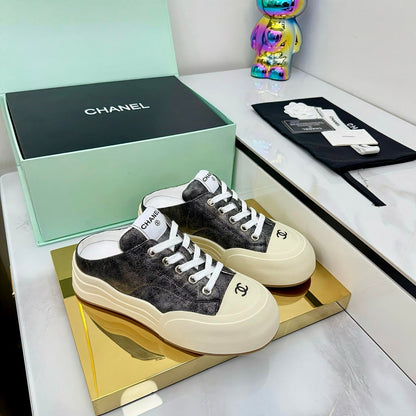 CC 25 Mules Sneaker Black Streak Calfskin 331182
