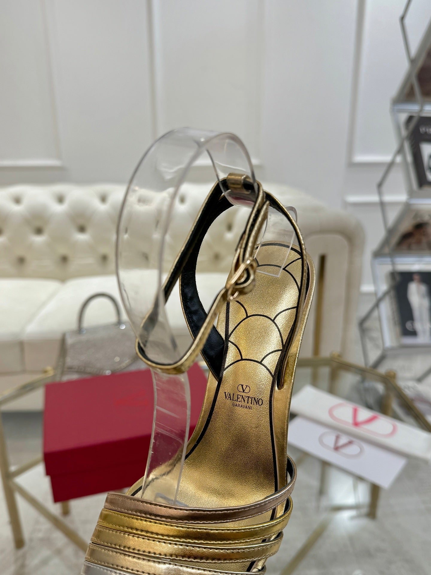 VT 25 Ladycrush Sandals Gold Sheepskin
