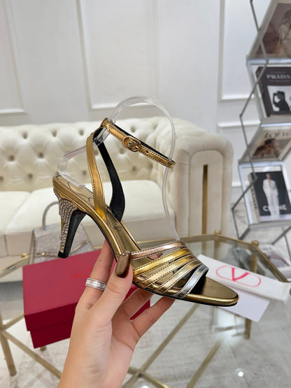 VT 25 Ladycrush Sandals Gold Sheepskin