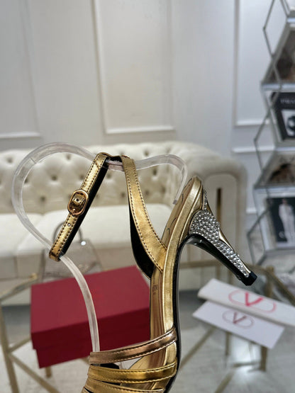 VT 25 Ladycrush Sandals Gold Sheepskin