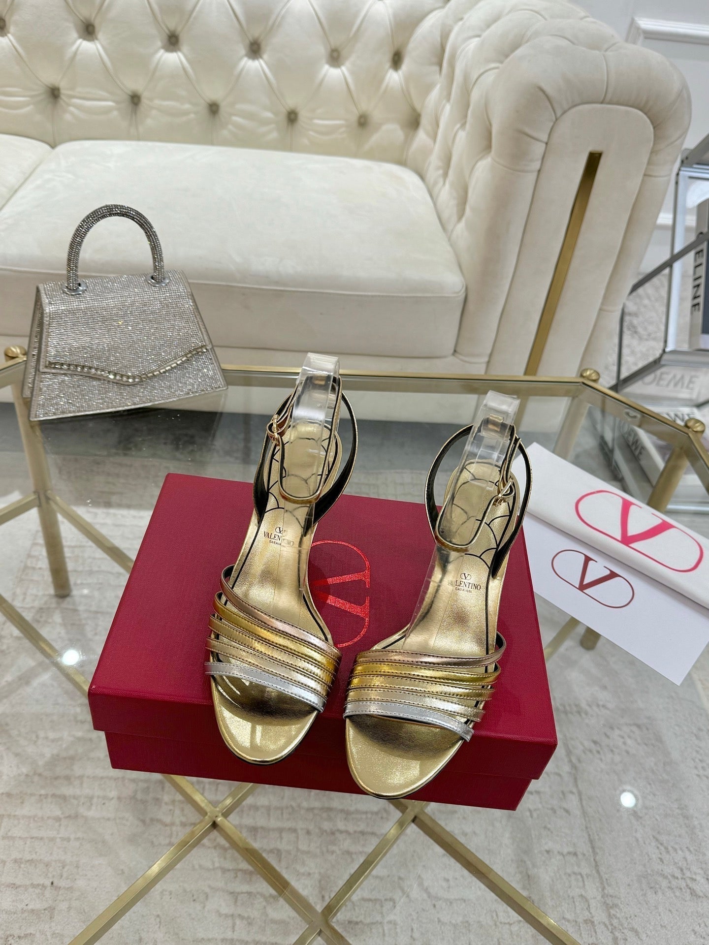 VT 25 Ladycrush Sandals Gold Sheepskin