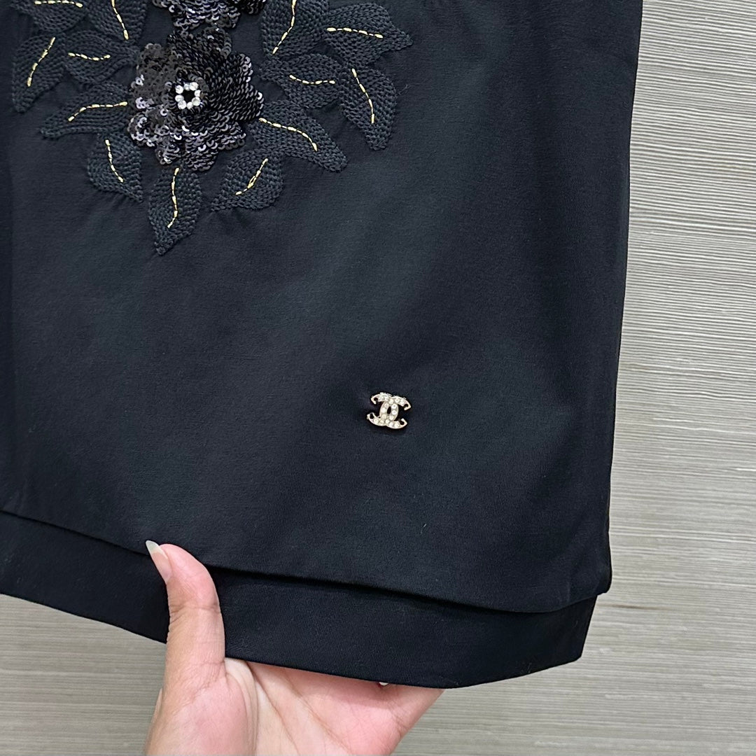 CC 25 T-shirt Black Cotton