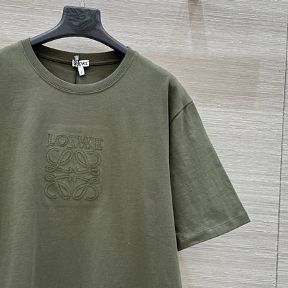 Loewe 25 Relaxed Fit T-shirt Khaki  Green Cotton