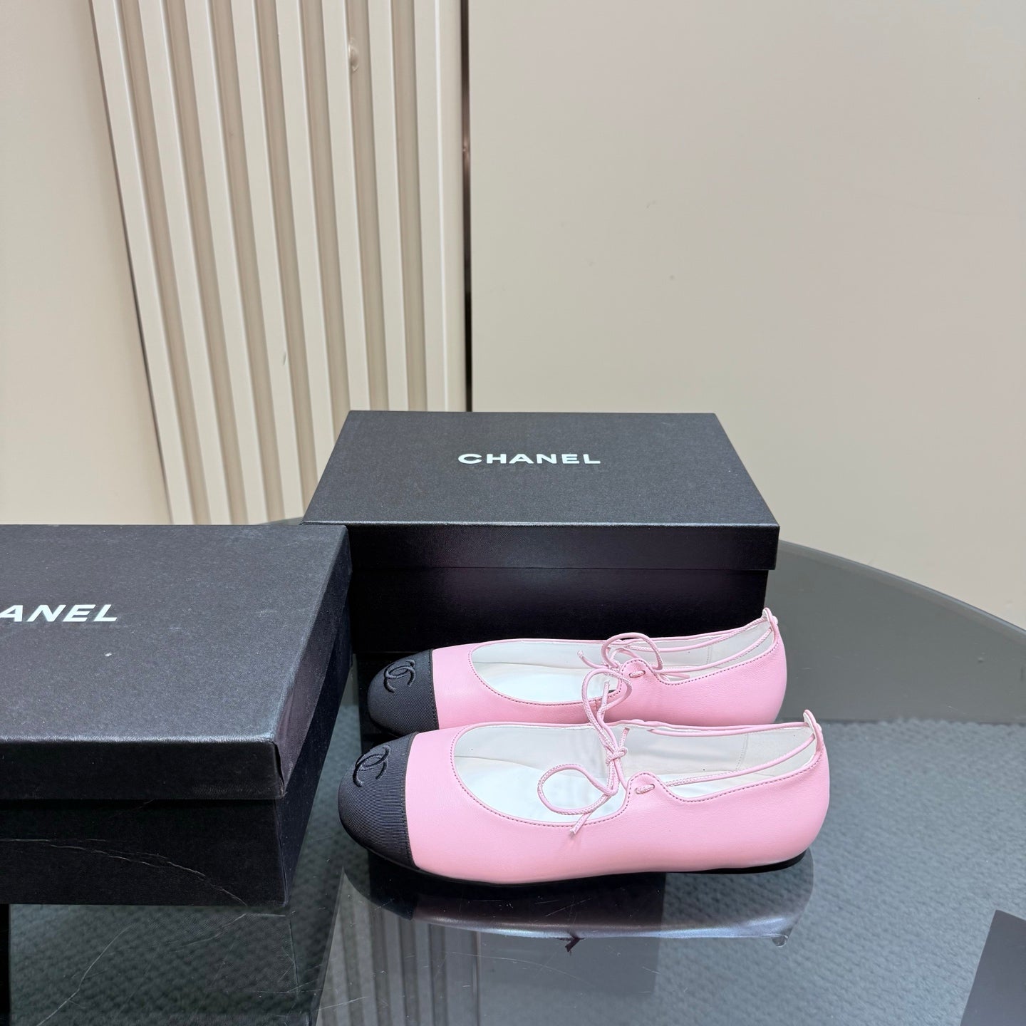 CC 25 Mary Jane Flat Pink Leather with Fabric 239408