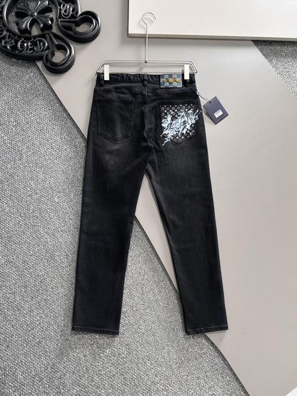 LV BLACK DENIM JEAN 239618