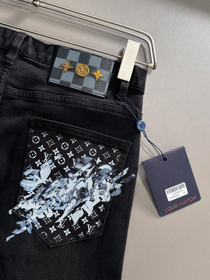 LV BLACK DENIM JEAN 239618