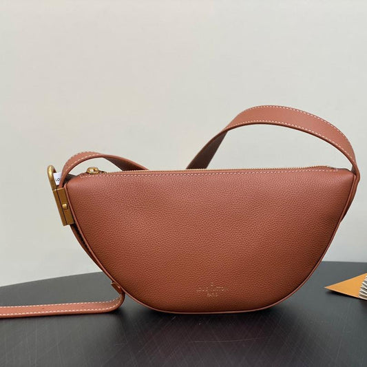 low key bumbag 28cm cognac brown calfskin