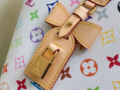 LV Rivage BB 18cm White Multicolore Monogram Canvas 329875