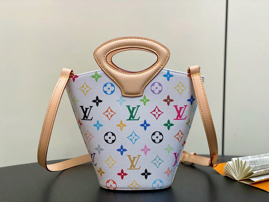 LV Rivage BB 18cm White Multicolore Monogram Canvas 329875