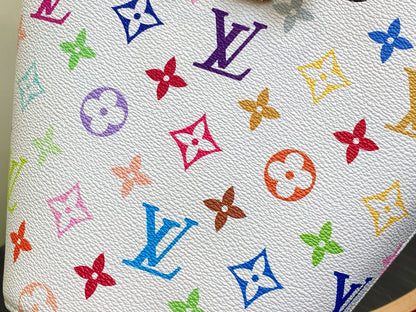 LV Rivage BB 18cm White Multicolore Monogram Canvas 329875