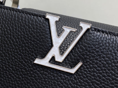 LV Capucines Black Taullon Cowhide 331017