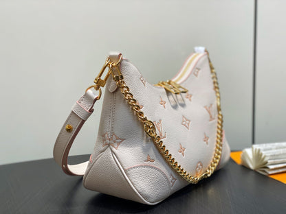 LV Boulogne Cream Grained Calfskin