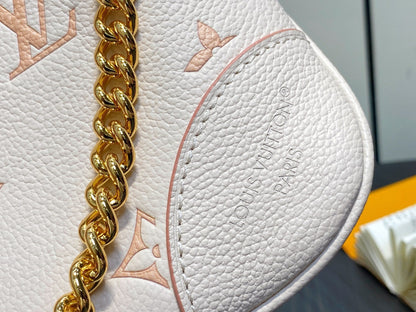LV Boulogne Cream Grained Calfskin