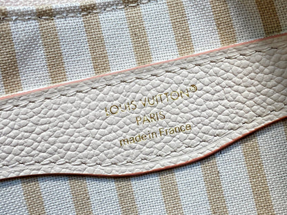 LV Boulogne Cream Grained Calfskin
