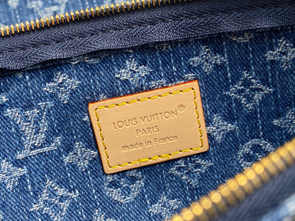 LV Neverfull MM 31cm Blue Denim