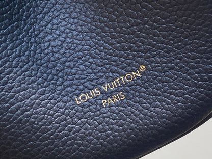LV Anytime Flap Bag 29.5cm Black Calfskin