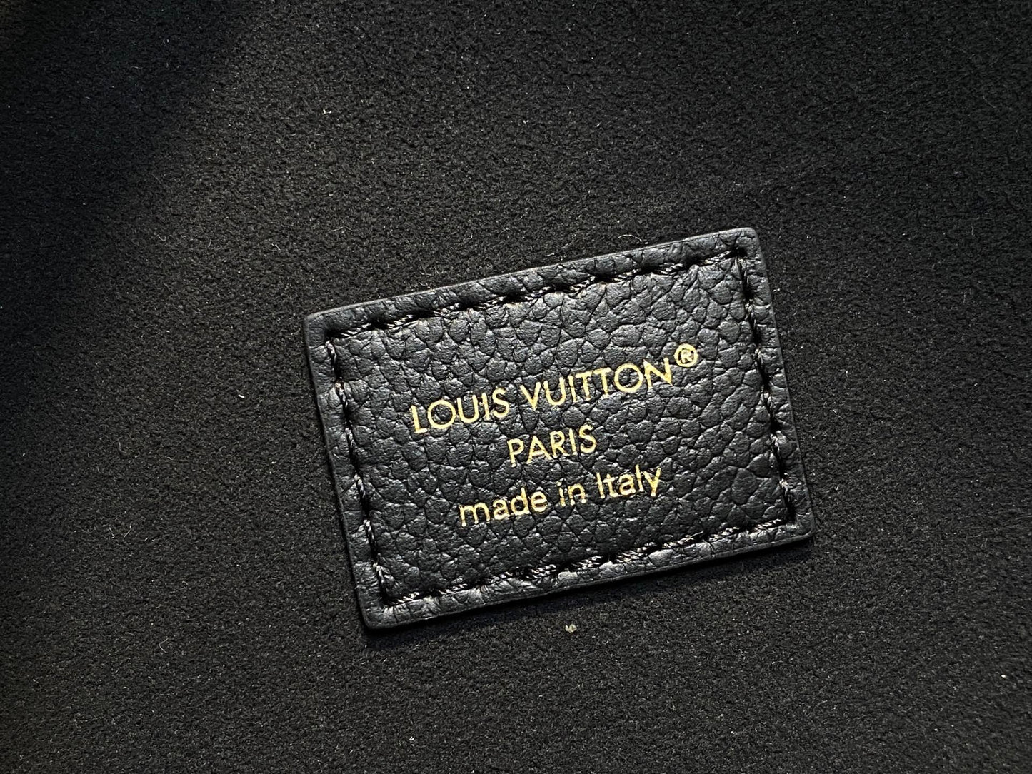 LV Anytime Flap Bag 29.5cm Black Calfskin