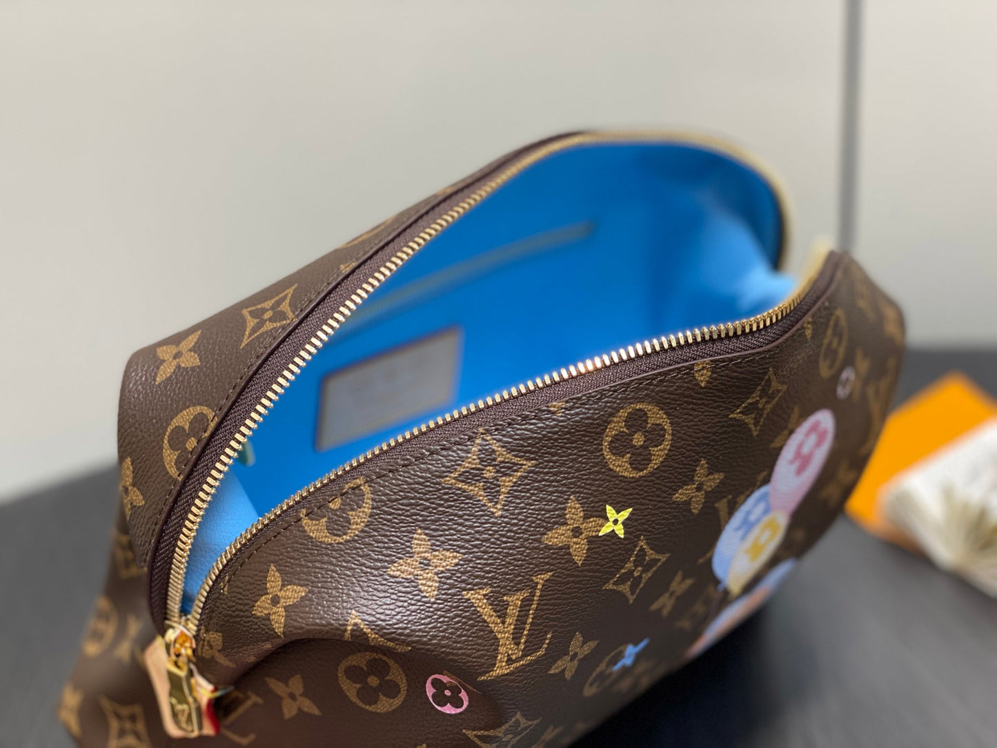 LV Cosmetic Pouch GM 27cm Monogram Coated Canvas