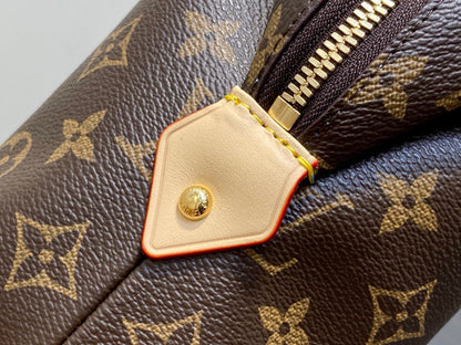 LV Cosmetic Pouch GM 27cm Monogram Coated Canvas