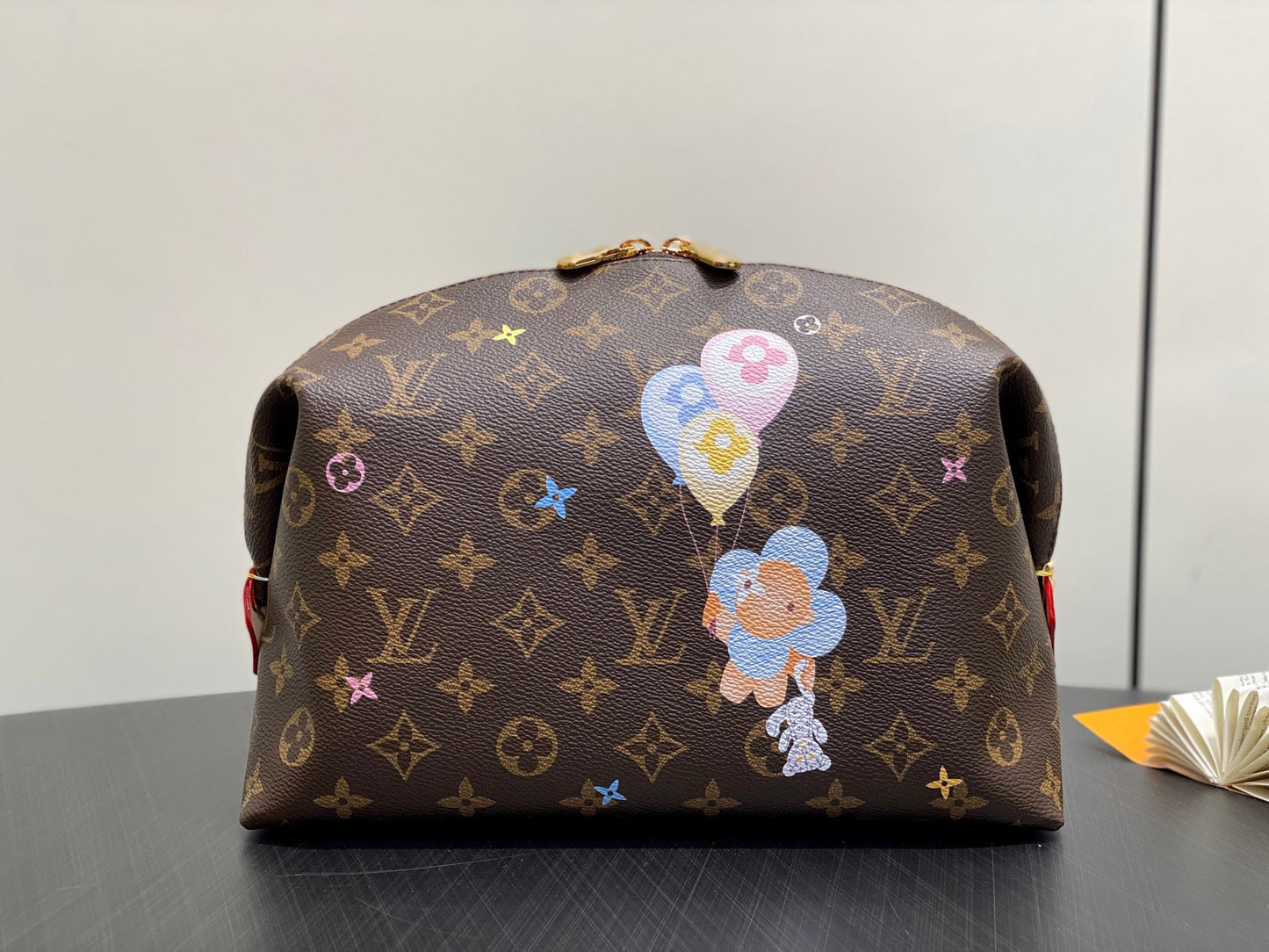 LV Cosmetic Pouch GM 27cm Monogram Coated Canvas