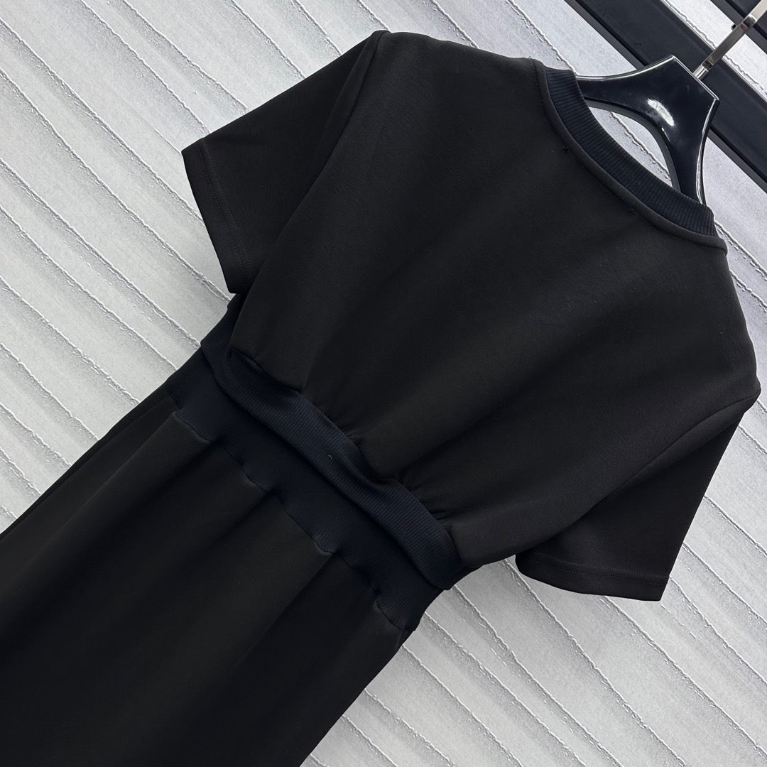 LV Black Cotton Dress