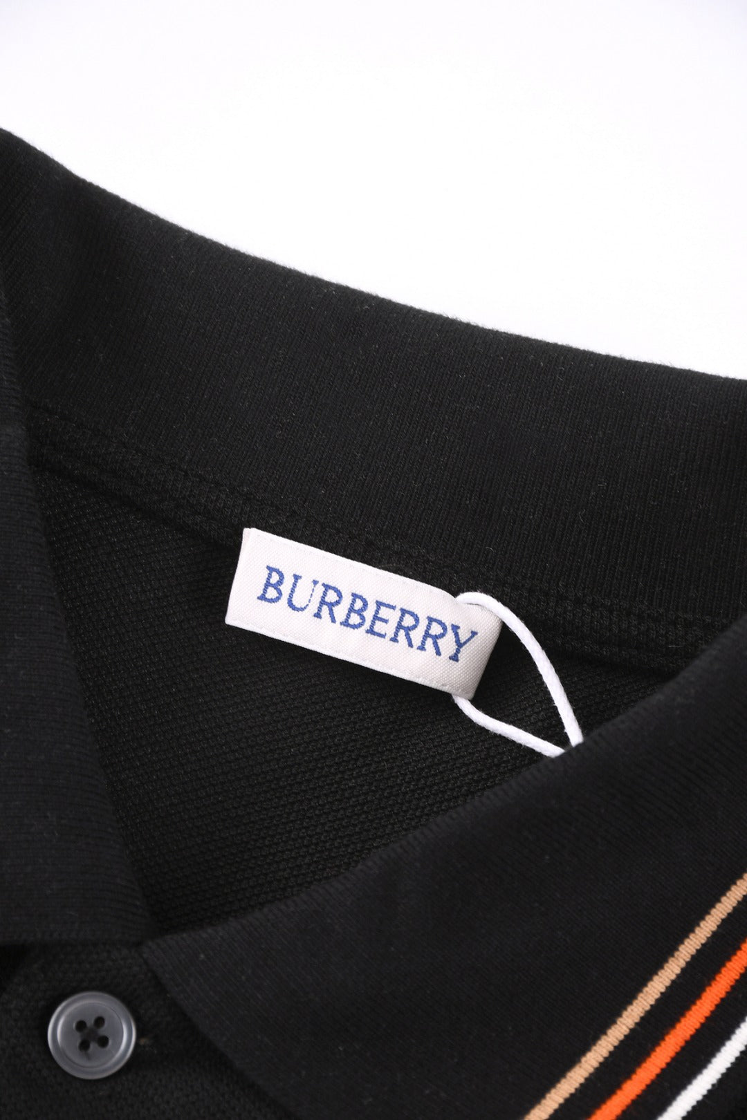 Burberry 25 Polo T- Shirt Black Cotton 232686