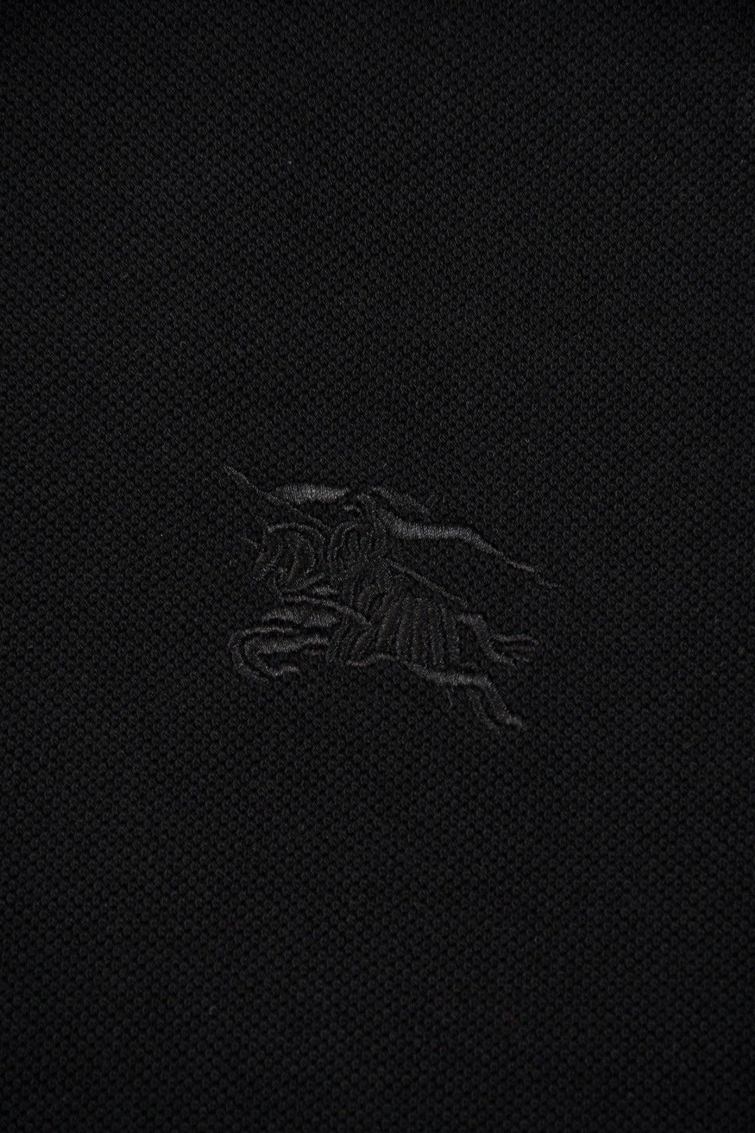 Burberry 25 Polo T- Shirt Black Cotton 232686