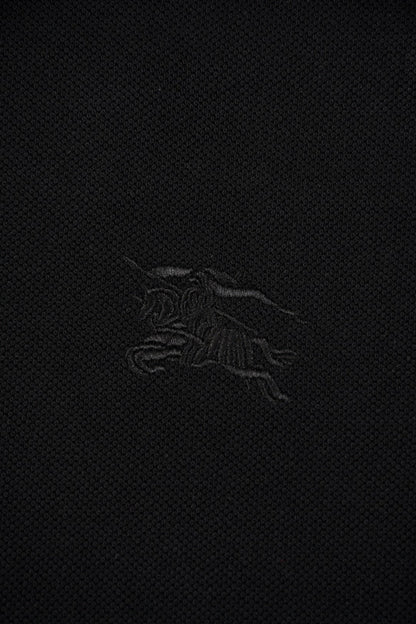Burberry 25 Polo T- Shirt Black Cotton 232686