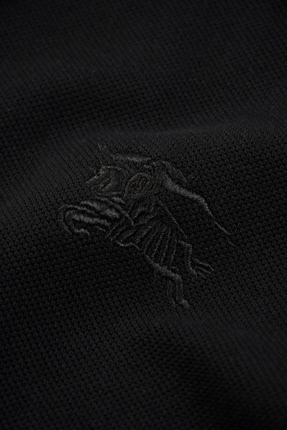Burberry 25 Polo T- Shirt Black Cotton 232686