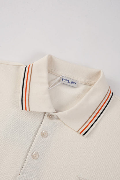 Burberry 25 Polo T- Shirt White Cotton 232685