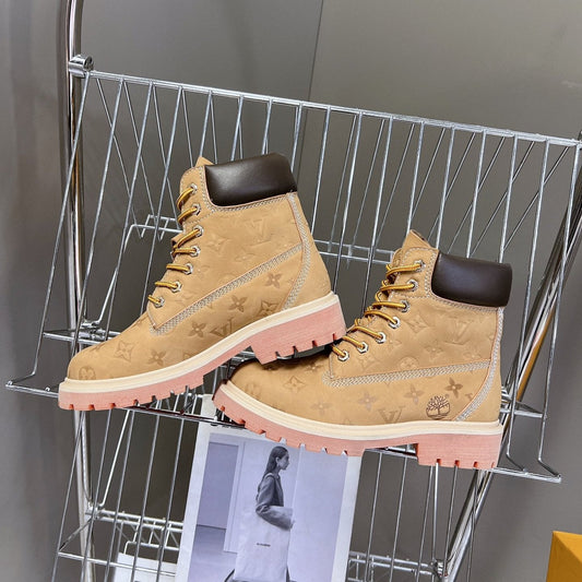 LV x Timberland 6-In Ankle Boot Brown Monogram Sude