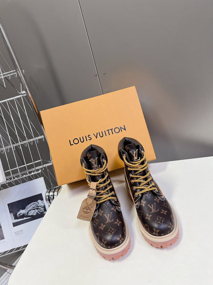 LV x Timberland 6-In Ankle Boot Dark Brown Monogram Cowhide