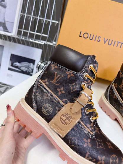 LV x Timberland 6-In Ankle Boot Dark Brown Monogram Cowhide