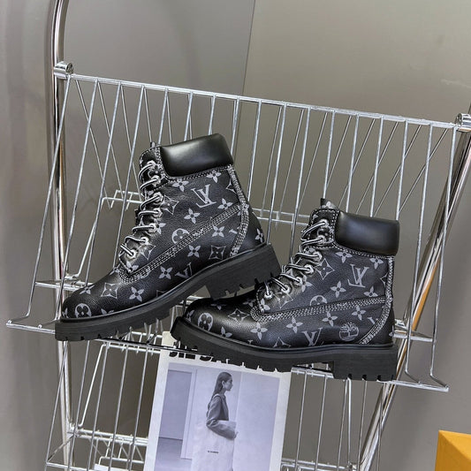 LV x Timberland 6-In Ankle Boot Black Monogram Cowhide