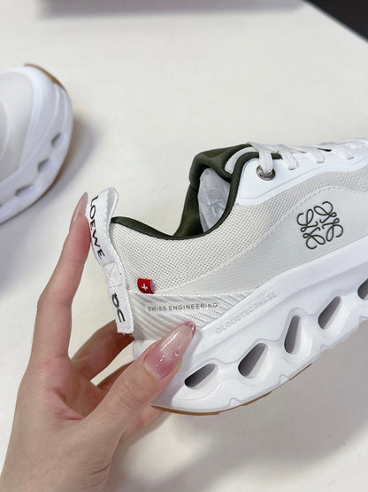 Loewe x On Cioudtilt White Green Sneaker Mesh Rubber
