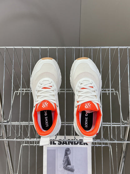 Loewe x On Cioudtilt White Orange Sneaker Mesh Rubber
