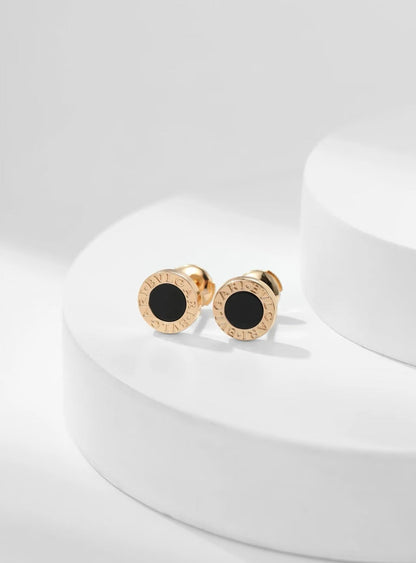 BVL Pink Gold Stud Earrings